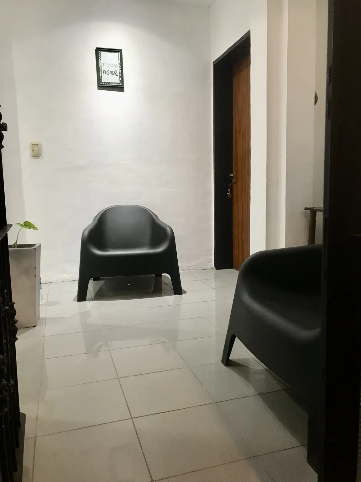 Sala de espera del consultorio